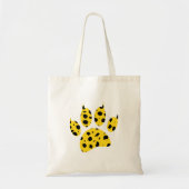 Cheetah Paw Print Tote Bag (Voorkant)