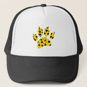 Cheetah Paw Print Trucker Pet