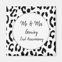 Cheetah personalize Celebration Sjabloon Magneet