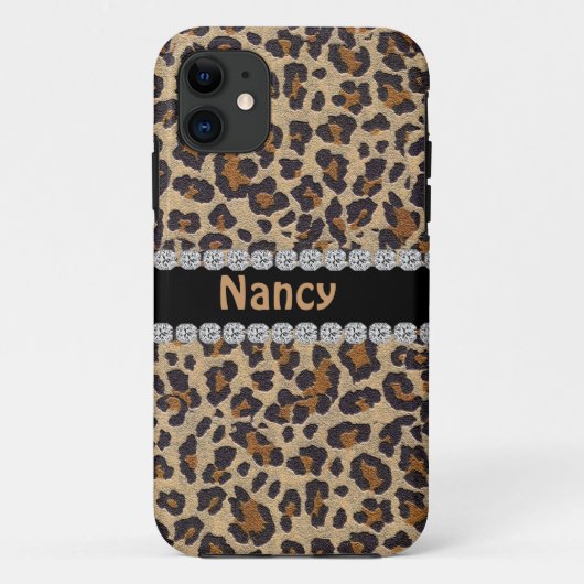 CHEETAH PERSONALIZED BLEEF IPHONE 5 HOESJE (Achterkant)