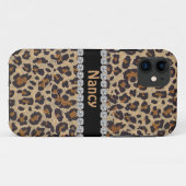 CHEETAH PERSONALIZED BLEEF IPHONE 5 HOESJE (Achterkant (horizontaal))