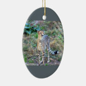 Cheetah Photo Keramisch Ornament (Rechts)
