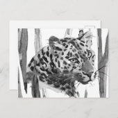 Cheetah Portrait Briefkaart (Voorkant / Achterkant)