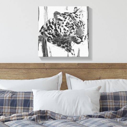 Cheetah Portrait Canvas Afdruk (Insitu (Slaapkamer))