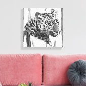 Cheetah Portrait Canvas Afdruk (Insitu (Woonkamer))