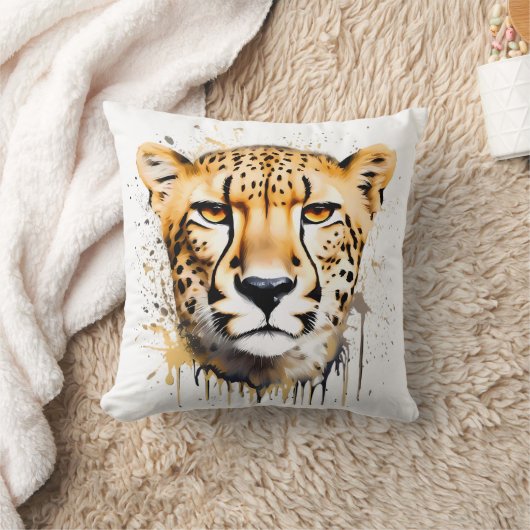 Cheetah Portrait Cushion Kussen (Deken)