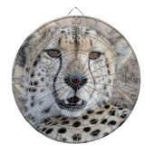 Cheetah Portrait Dartbord (Voorkant)