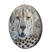 Cheetah Portrait Dartbord (Voorkant Rechts)