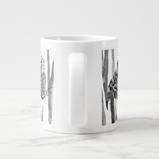 Cheetah Portrait Grote Koffiekop (Achterkant)