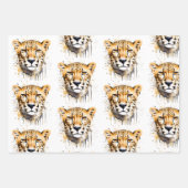 Cheetah Portrait Inpakpapier Vel (Voorkant 3)