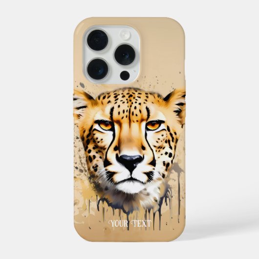 Cheetah Portrait iPhone Hoesje (Achterkant)