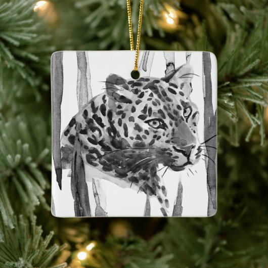 Cheetah Portrait Keramisch Ornament (Boom)