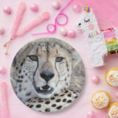 Cheetah Portrait Papieren Bordje (Feest)