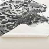 Cheetah Portrait Sherpa Deken (3/4)