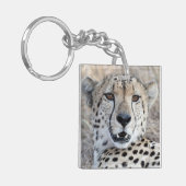 Cheetah Portrait Sleutelhanger (Voorkant Links)