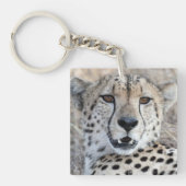 Cheetah Portrait Sleutelhanger (Voorkant)
