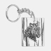 Cheetah Portrait Sleutelhanger (Voorkant Links)