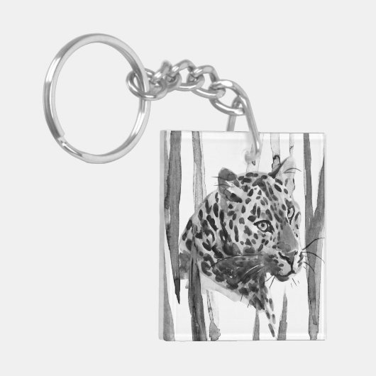 Cheetah Portrait Sleutelhanger (Voorkant Links)