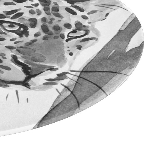 Cheetah Portrait Snijplank (Hoek)