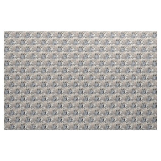 Cheetah Portrait Stof (Yard (91,4 cm))