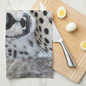 Cheetah Portrait Theedoek (Quarter Fold)