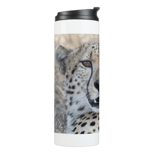 Cheetah Portrait Thermosbeker (Gedraaid links)