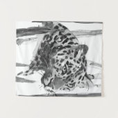 Cheetah Portrait Wandkleed (Voorkant (horizontaal))