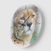 Cheetah portret grote klok (Hoek)