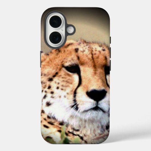 Cheetah Portret van Volle Maan: Natuur's Grace Case-Mate iPhone Case (Achterkant)
