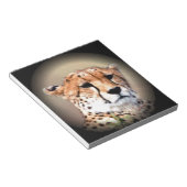 Cheetah Portret van Volle Maan: Natuur's Grace Notitieblok (Schuin)