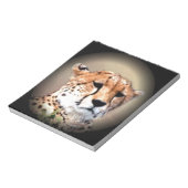 Cheetah Portret van Volle Maan: Natuur's Grace Notitieblok (Linkerzijde)