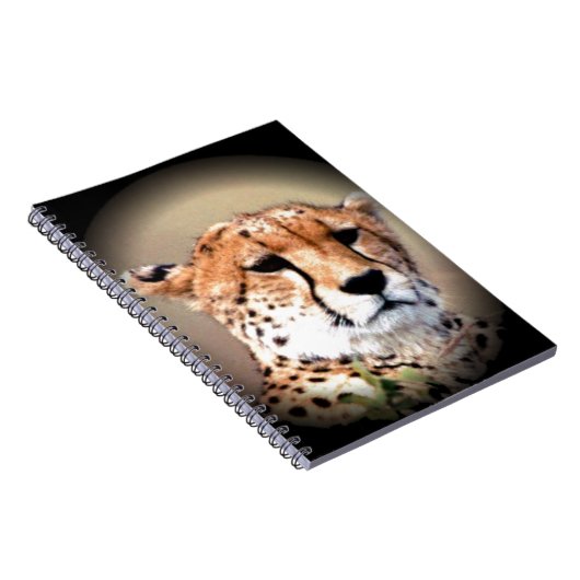 Cheetah Portret van Volle Maan: Natuur's Grace Notitieboek (Rechterzijde)