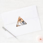 Cheetah Portret van Volle Maan: Natuur's Grace Sticker (Envelop)