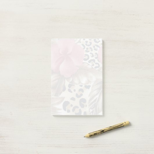 Cheetah Post-it® Notes (Op bureau)