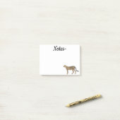 Cheetah Post-it® Notes (Op bureau)