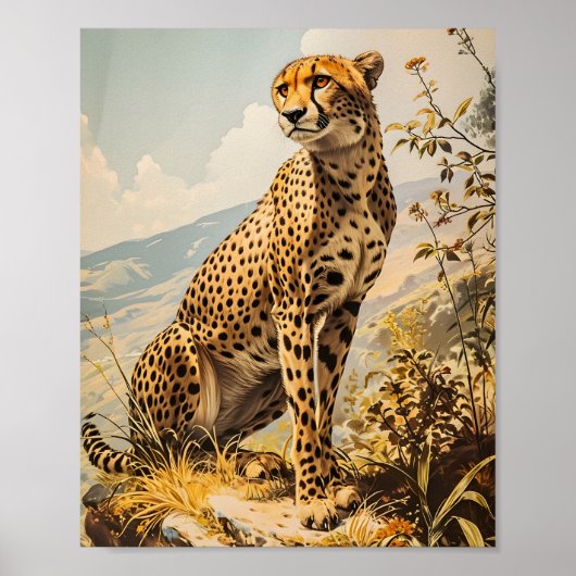  Cheetah Poster (Voorkant)