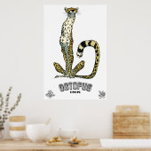 cheetah poster (Keuken)