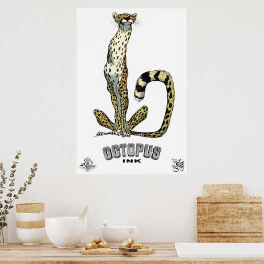 cheetah poster (Keuken)