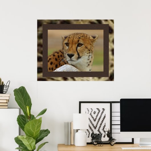 Cheetah Poster (Thuiskantoor)