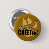 Cheetah Power Ronde Button 5,7 Cm (Voorkant /achterkant)