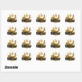 Cheetah Power Ronde Sticker (Vel)