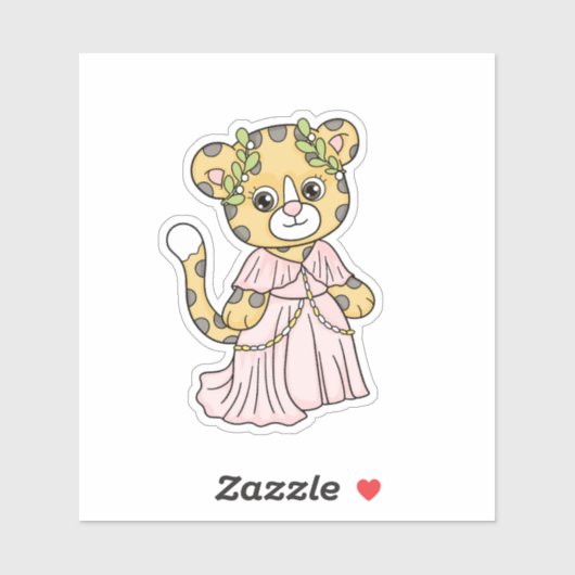 Cheetah Princess Sticker (Vel)