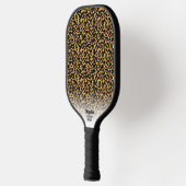 Cheetah Print Animal Pattern Persoonlijke tekst Pickleball Paddle (Links)