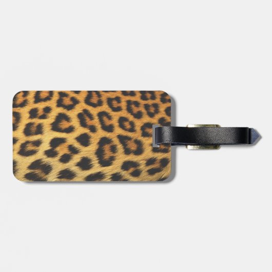 Cheetah Print Bagagelabel (Achterkant horizontaal)