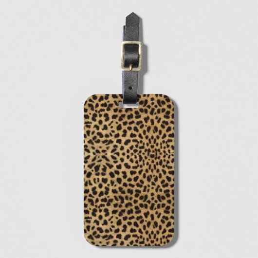 Cheetah Print Bagagelabel (Voorkant (verticaal))