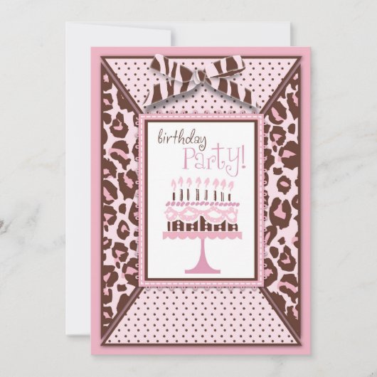 Cheetah Print & Birthday Cake (Voorkant)