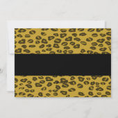 Cheetah Print Birthday Uitnodiging (Achterkant)