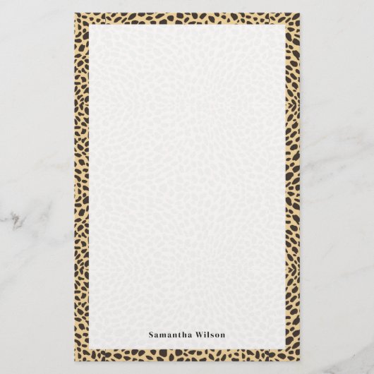 Cheetah Print briefpapier (Voorkant)