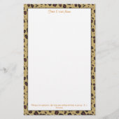 Cheetah Print Briefpapier (Voorkant)