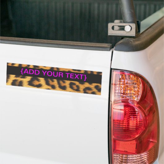 Cheetah Print Bumpersticker (Op Truck)